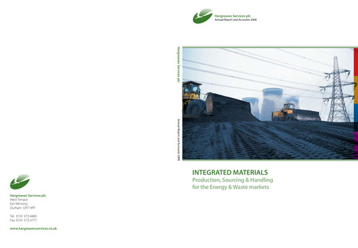 Thumbnail Hargreaves Services Annual Report 2008