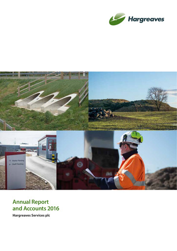 Thumbnail Hargreaves Services Annual Report 2016