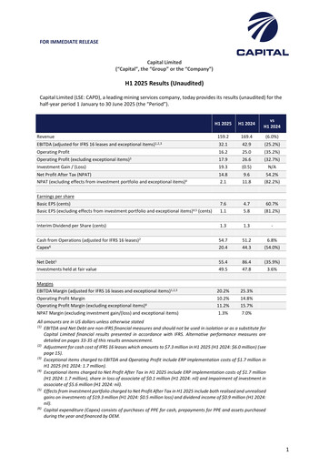 Thumbnail Capital Limited Half-year Report 2025-h1