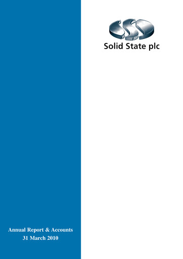 Thumbnail Solid State Group Annual Report 2010