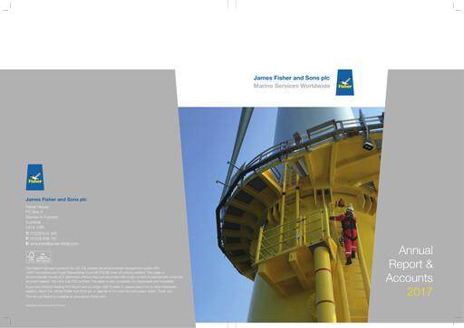 Thumbnail James Fisher and Sons Annual Report 2017