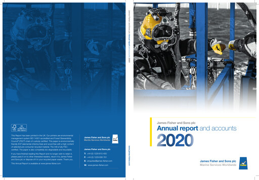 Thumbnail James Fisher and Sons Annual Report 2020