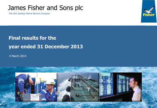 Thumbnail James Fisher and Sons Financial Report 2013