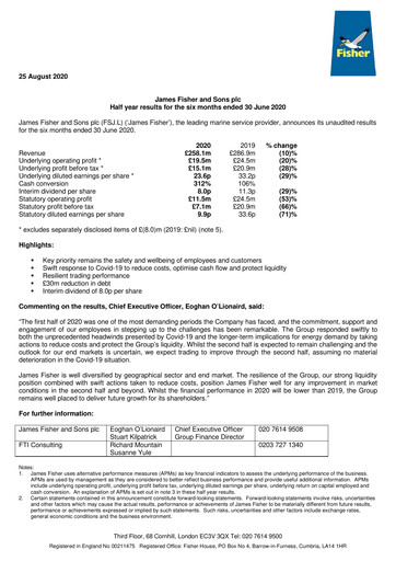 Thumbnail James Fisher and Sons Half-year Report 2020-h1