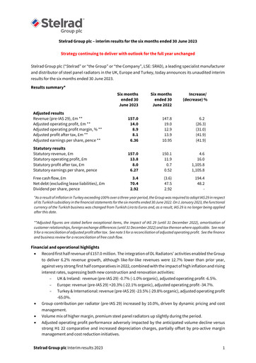 Thumbnail Stelrad Group Half-year Report 2023-h1