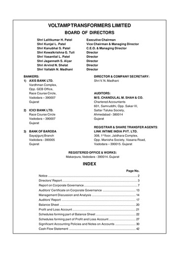 Thumbnail Voltamp Transformers
 Annual Report 2008-2009