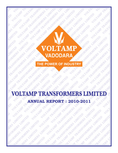 Thumbnail Voltamp Transformers
 Annual Report 2010-2011