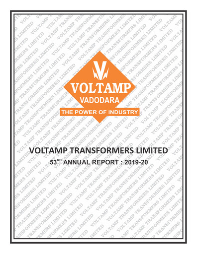 Thumbnail Voltamp Transformers
 Annual Report 2019-2020