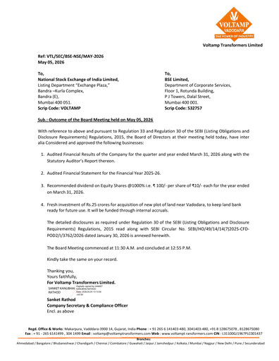 Thumbnail Voltamp Transformers
 Financial Statement 2025-2026
