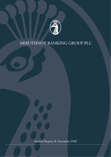 Vorschaubild Arbuthnot Banking Group Jahresbericht 2018