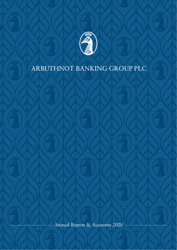 Vorschaubild Arbuthnot Banking Group Jahresbericht 2020