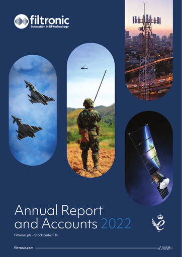 Thumbnail Filtronic Annual Report 2022