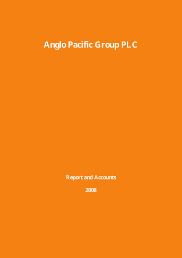 Vorschaubild Ecora Resources Jahresbericht 2008