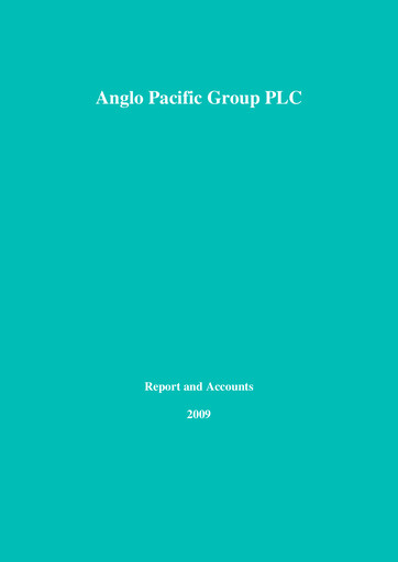 Vorschaubild Ecora Resources Jahresbericht 2009