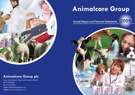 Miniature Animalcare Group Rapport annuel 2009