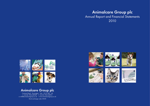 Miniature Animalcare Group Rapport annuel 2010