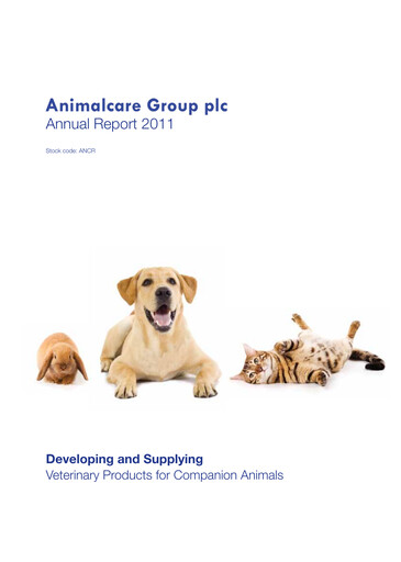 Miniature Animalcare Group Rapport annuel 2011