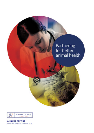 Miniature Animalcare Group Rapport annuel 2018