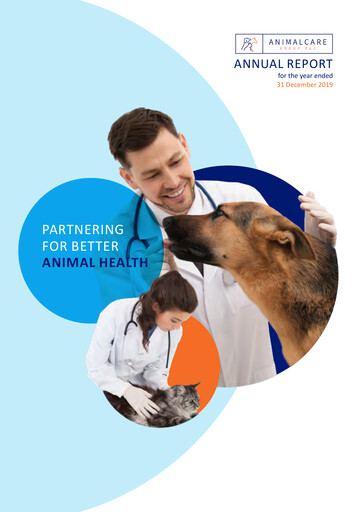 Miniature Animalcare Group Rapport annuel 2019