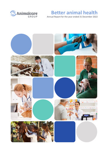 Miniature Animalcare Group Rapport annuel 2022