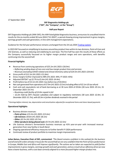 Thumbnail EKF Diagnostics Half-year Report 2024-h1