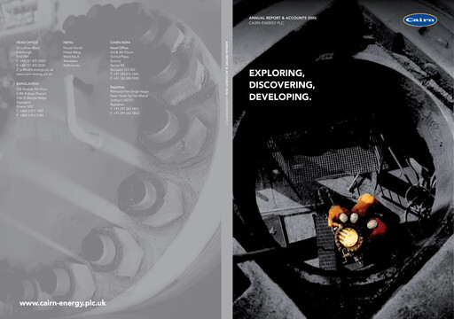 Thumbnail Capricorn Energy Annual Report 2006