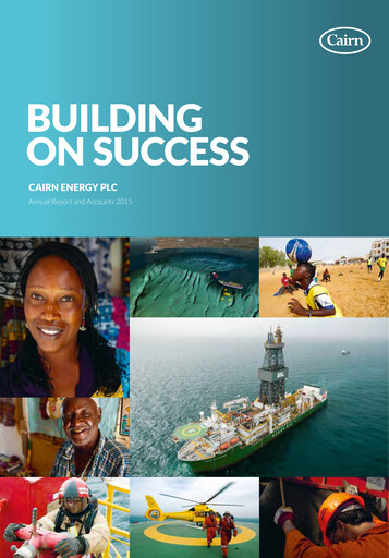 Thumbnail Capricorn Energy Annual Report 2015