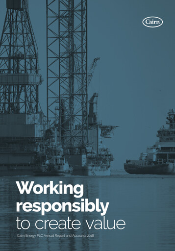 Thumbnail Capricorn Energy Annual Report 2018