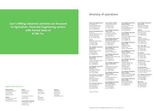 Thumbnail Carr's Group Annual Report 2003