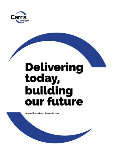 Thumbnail Carr's Group Annual Report 2024