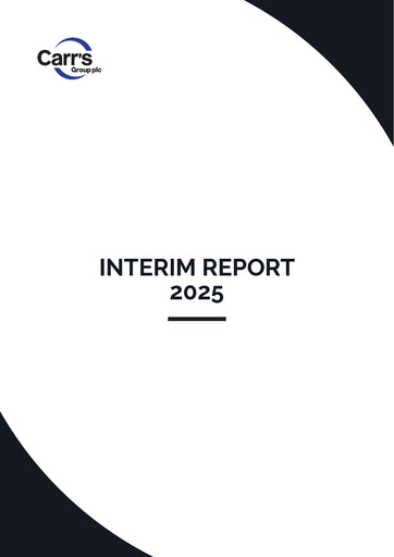 Thumbnail Carr's Group Half-year Report 2025-h1