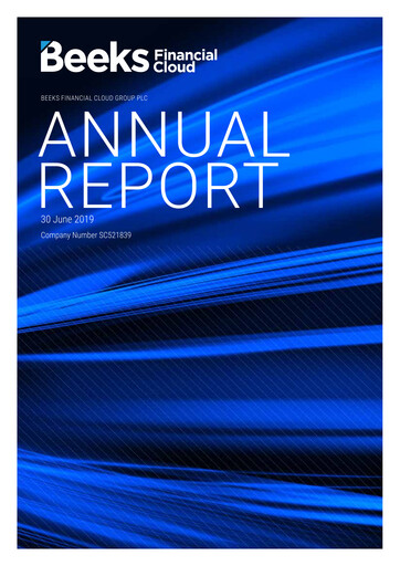 Thumbnail Beeks Financial Cloud Group Annual Report 2019