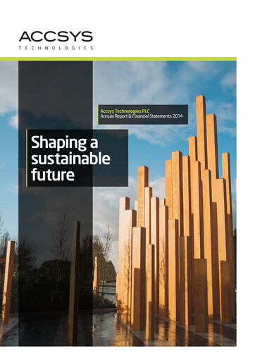 Thumbnail Accsys Technologies Annual Report 2014