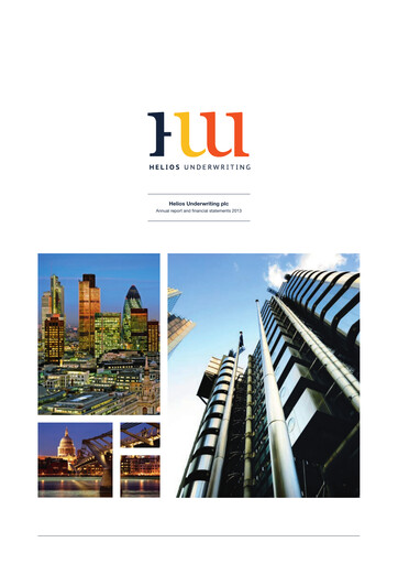 Thumbnail Helios Underwriting Annual Report 2013