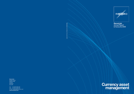 Thumbnail Record Financial Group Annual Report 2009