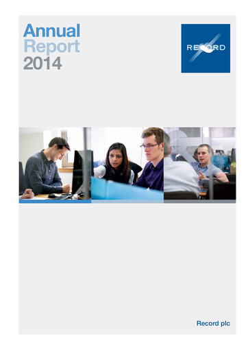 Thumbnail Record Financial Group Annual Report 2014