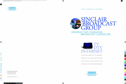 Thumbnail Sinclair, Inc. Annual Report 1999