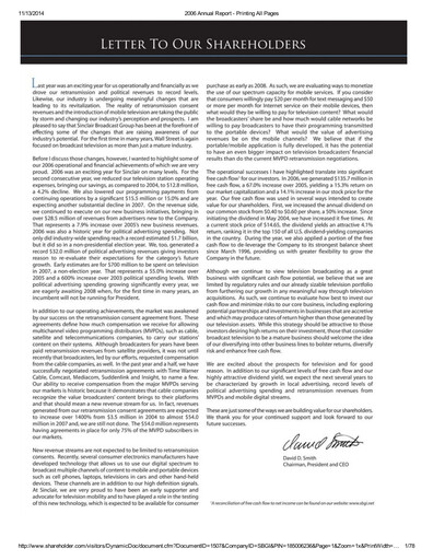 Thumbnail Sinclair, Inc. Annual Report 2006