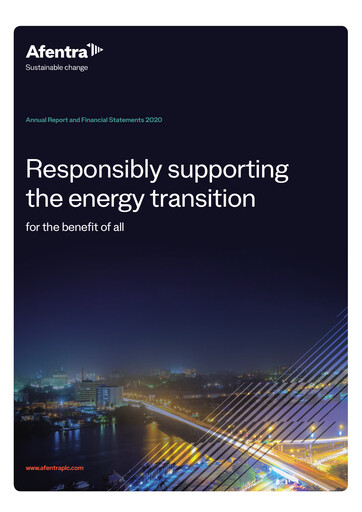 Thumbnail Afentra Annual Report 2020