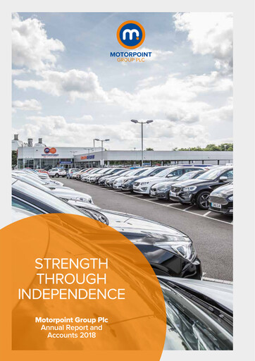 Thumbnail Motorpoint Group Annual Report 2018