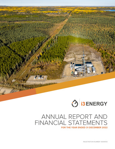 Thumbnail i3 Energy Annual Report 2022