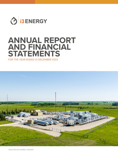 Thumbnail i3 Energy Annual Report 2023