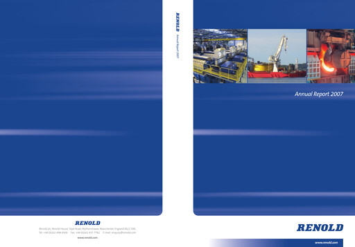 Thumbnail Renold Annual Report 2007