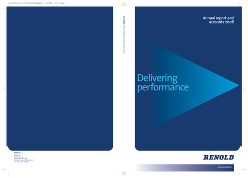 Thumbnail Renold Annual Report 2008