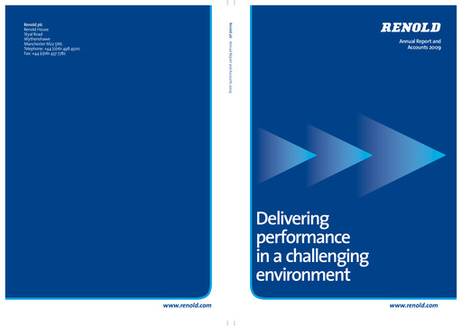 Thumbnail Renold Annual Report 2009