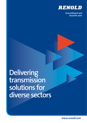 Thumbnail Renold Annual Report 2010