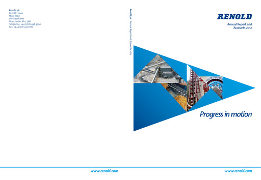Thumbnail Renold Annual Report 2012