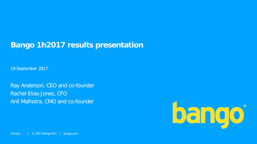 Thumbnail Bango Half-year Report 2017-h1