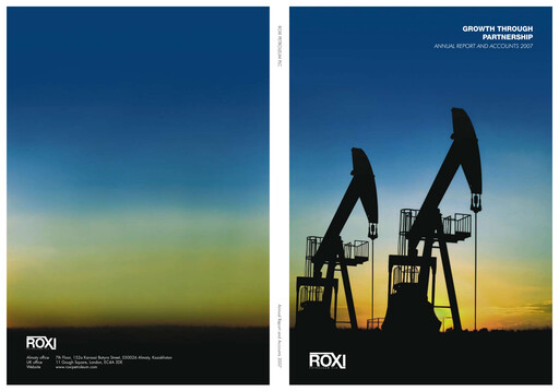 Thumbnail Caspian Sunrise Annual Report 2007