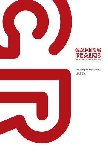 Thumbnail Gaming Realms Annual Report 2018